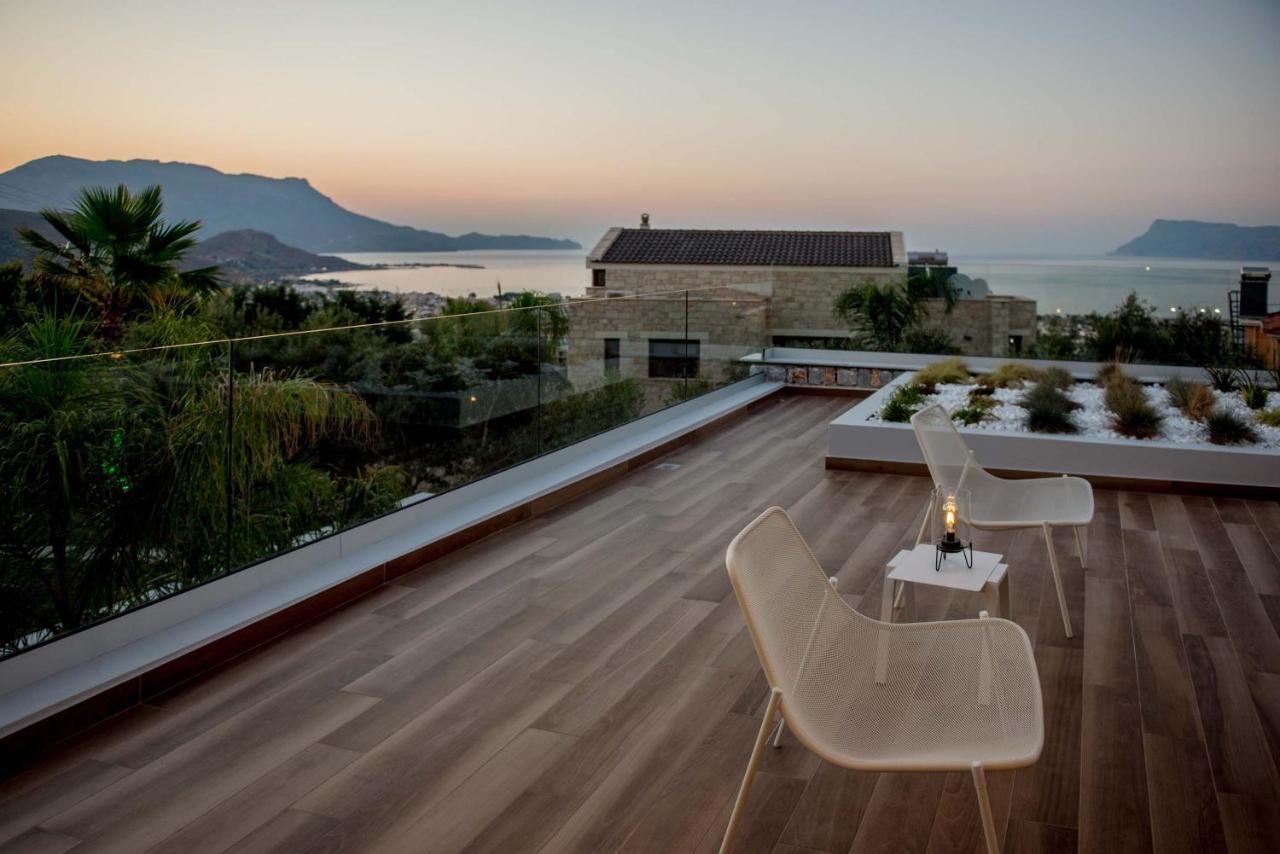 Villa Lydia I Superb Views, Two Pools, Next To The City Kíssamos Buitenkant foto